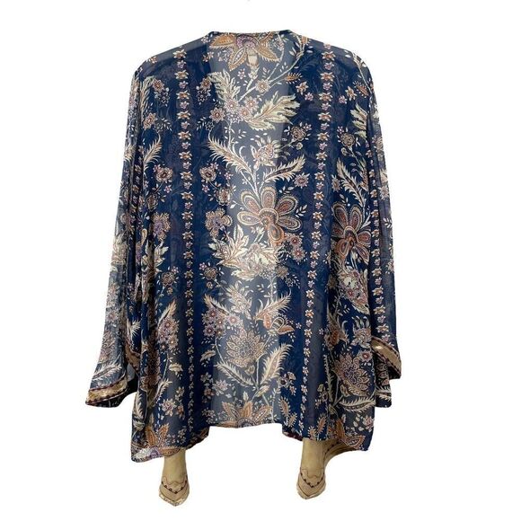 Soft‎ Surroundings Moonlight Garden Topper Kimono duster Sz M - Picture 8 of 9